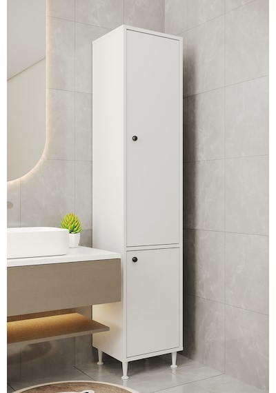 Aeka Ae-2028 Soft 2 Kapaklı Çok Amaçlı Dolap 40x180 Cm Raflı Dar Yüksek Boy Banyo Çok Bölmeli Depolama Dolabı Beyaz Aeka Ae-2028 Soft 2 Kapaklı Çok Amaçlı Dolap 40x180 Cm Raflı Dar Yüksek Boy Banyo Çok Bölmeli Depolama Dolabı Beyaz