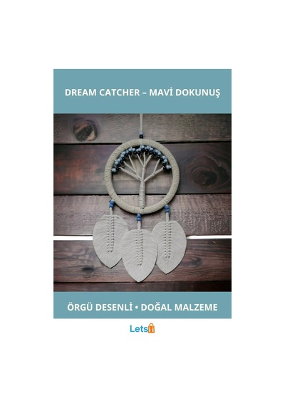 Ekru Rüya Kovan Hayat Ağacı Dream Catcher 50 Cm 1 Adet