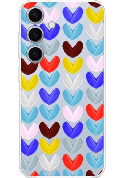 Samsung Galaxy S24 Plus İle Uyumlu Water Color 1 Kamera Korumalı Şeffaf Kılıf Şeffaf