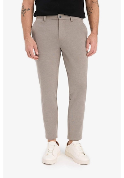Defacto Jogger Fit Cepli Esnek Kumaş Düz Paça Pantolon T6317az25aubg404 Bej
