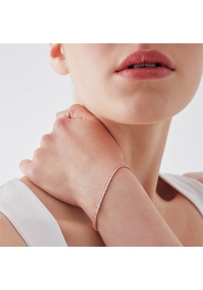 Merano Design 4mm Beyaz Baget Bileklik Çok Renkli