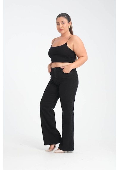 Lacarino 7652 Nita Kadın Jean Pantolon Black