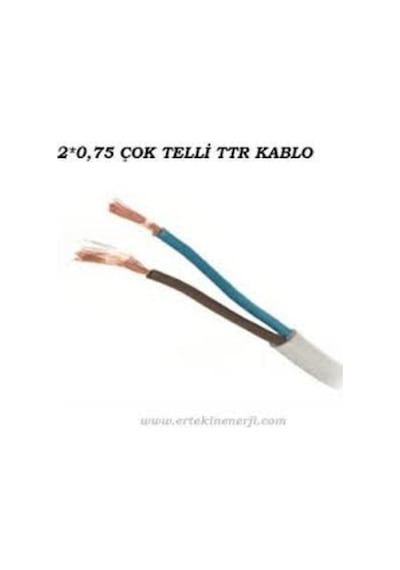 Çarkıt Cmk Cable 2X0,75 Ttr Çok Telli Kablo Tam Kesit %100 Bakır