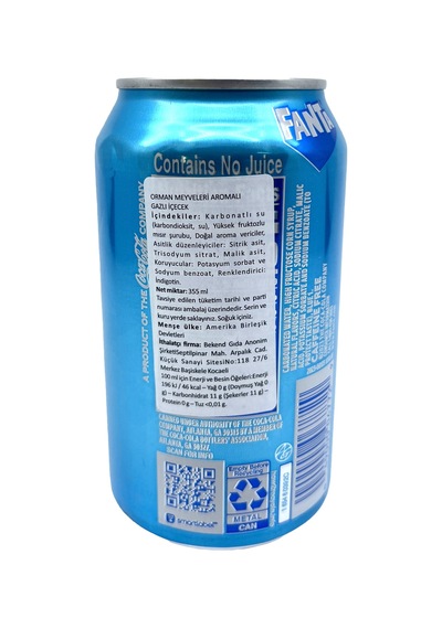 Fanta Berry Orman Meyveleri Aromalı Gazlı İçecek 355 Ml 3 Adet
