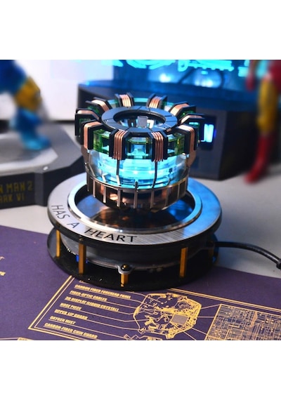 Arc Reactor Mk1 Levitation Display Iron Man İlhamlı Manyetik Havada Yüzen Enerji Reaktörü Rgb Işıklı Premium Masaüst