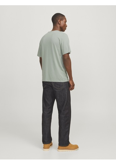 Jack&Jones Corp Logo Ss O Neck Erkek Bej Yuvarlak Yaka Tişört 12151955-MON