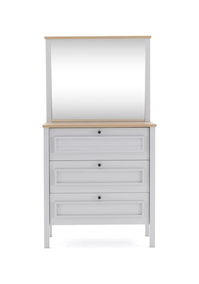 Taiga Aynalı Şifonyer Y:142 G:75 D:41 / Buz Gri