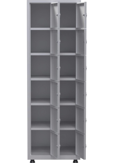 Soyunma Dolabı 12 Kişilik Metal Dolap Çok Renkli