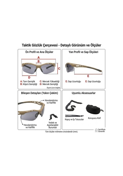 Swiss Eye Attac Tactical Gözlük Black Siyah