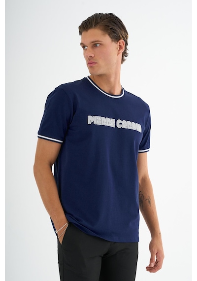 Alexander Gardi Bisiklet Yaka Baskılı T-shirt Bej