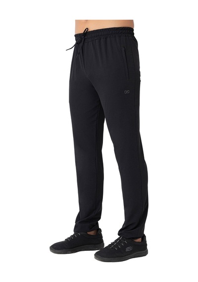 Crozwise Erkek Eşofman Altı Kalın Spor Lycra Pant 2250 Siyah