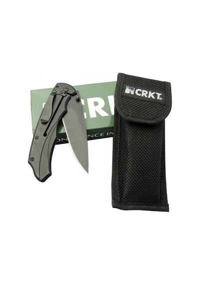 Crkt Metal Balıkçı Kamp Çakısı Siyah Siyah