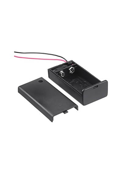 Kapaklı Açma/kapama Anahtarlı 9 Volt Pil Yuvası Ic-233d