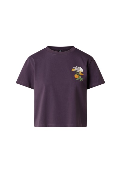 The North Face Flora Embroidered Regular Graphic Kadın Tişört C-the0a8g9qg5og5o Mor