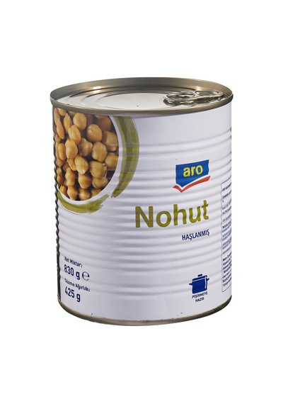 Aro Haşlanmış Nohut 830 G - Pratik Ve Lezzetli Konserve 2'li Ekonomik Paket - 2 Adet Tarı