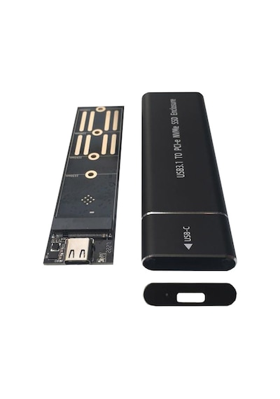 Usb 3.1 type c to PCI-e m.2 NVME SSD harici taşınabilir kutu