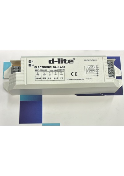 D-lite Best-e236sud 2x36w T8 Florasan Elektronik Balast