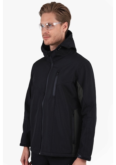 Owl Çift Renkli Riptstop Softshell Mont Siyah - Haki