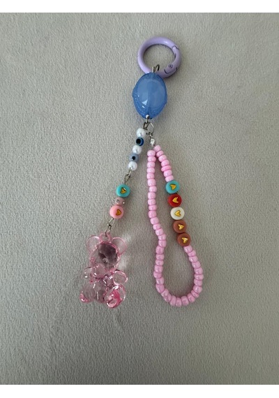 Pembe Çanta Anahtarlık Charmı