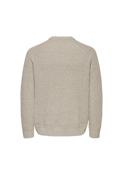 Only & Sons Onsjoın Rlx Ls Raglan Knıt Erkek Gri Kazak - 22034670 Gri