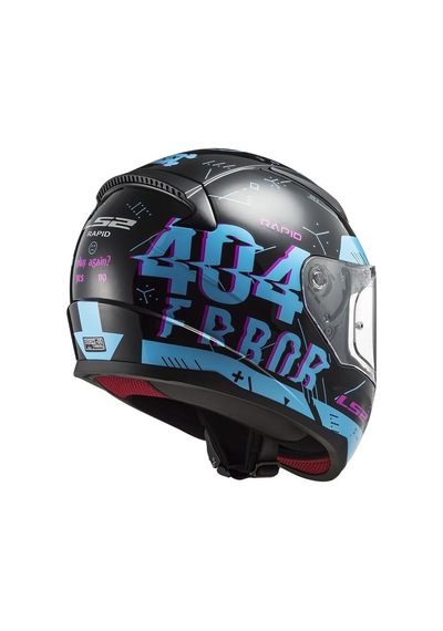 Ls2 Rapıd Player Black Sky Blue Kask Renkli