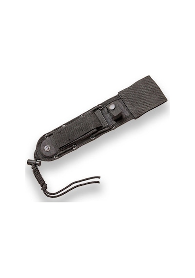 Joker 0786 Survival Rubber Handle Titanyum Kaplamalı Kılıflı Kamp Bıçak Siyah