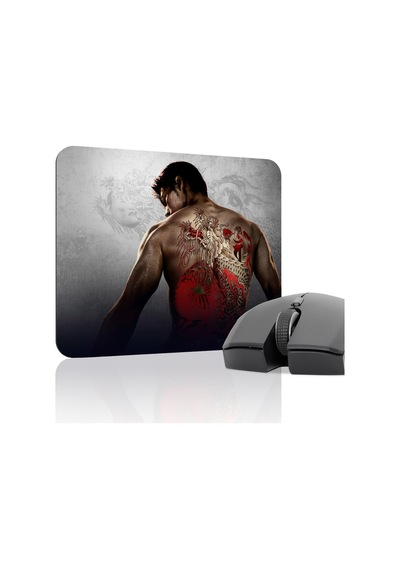 Yakuza Kaymaz Dikişli Kauçuk Oyuncu Mousepad V5 - 22x18 Gaming Mouse Pad Fare Altlığı