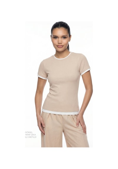 Penti Pastel Bej Basic Layer Tişört