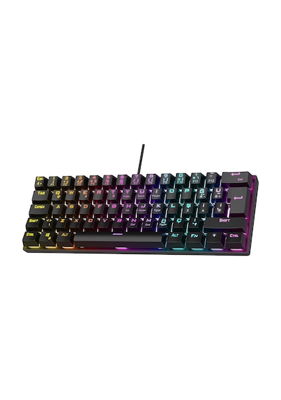 Rampage Plower K60 12 Işık Modlu Blue Switch Bilek Destekli Mekanik Klavye