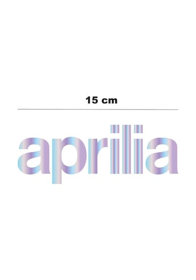 Hologram 15cm Aprilia Sticker Etiket Modeli