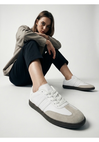 Wipper Retro Serisi Vintage Tasarım Günlük Sneakers Old Money Stil Şık Ve Rahat Kadın Spor Ayakkabı Beyaz
