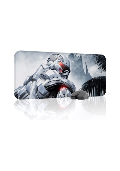 Crysis Kaymaz Dikişli Kauçuk Oyuncu Mousepad V3 - 70x30 Xl Gaming Mouse Pad Fare Altlığı