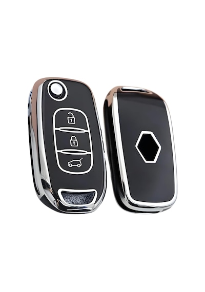 Autohan Keys Megane 4 Joy, Clio 5, Captur, Taliant Express İçin 3 Butonlu Nano Anahtar Kılıfı,