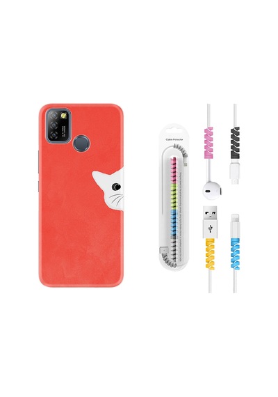 Infinix Smart 5 Kılıf Kablo Koruyuculu Kedoş 1735