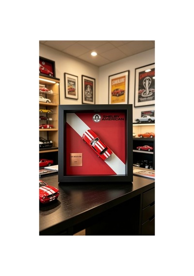 25 25cm-3d Model Araba Çerçevesi Ofis Ev Duvar Dekoru Premium Shadow Box Tablo 5cm Derin Çerçeveli O