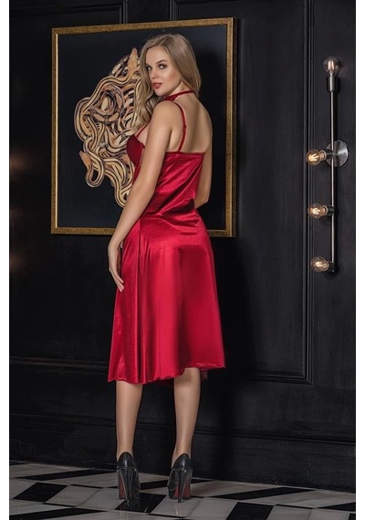 Saklımoda Straplez Gecelik Elbise Bordo Mgp31642 Bordo