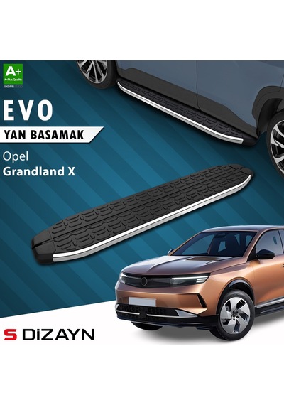 S-dizayn Opel Grandland 2 Elektrikli Evo Krom Yan Basamak 193 Cm 2024 Üzeri A+ Kalite