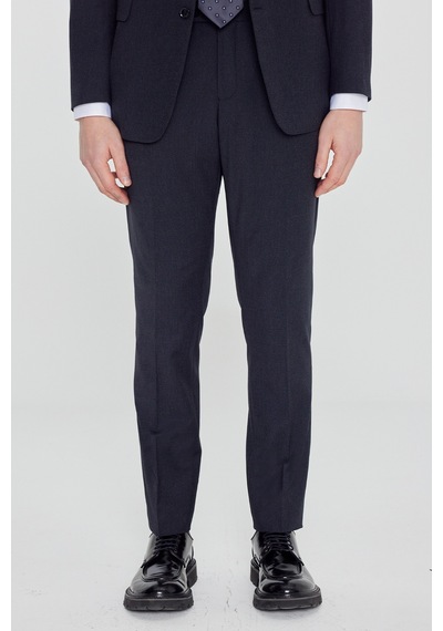 Erkek Lacı Slim Fit Dar Kesim Mono Yaka Kapak Cep Esnek Takım Elbise Lacı