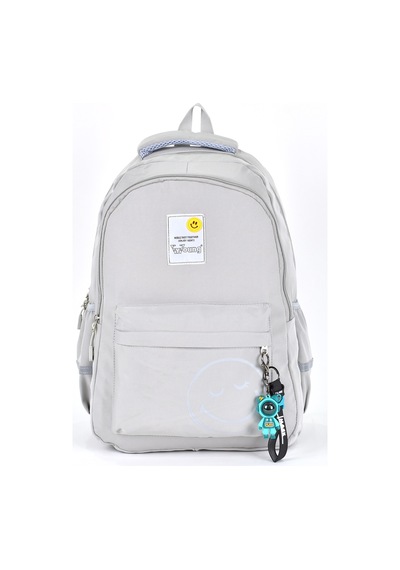 Elatae Unisex Ortopedik Çok Gözlü Günlük Seyahat Okul Sırt Çantası Gri 51709