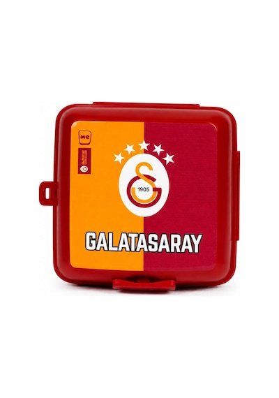 Galatasaray Lisanslı Parçalı Beslenme Kutusu- Çatal Kaşıklı Bpa Free Saklama Kabı Çok Renkli