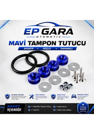 Üniversal Mavi Tampon Tutucu Sportif Ve Güçlü Tasarım