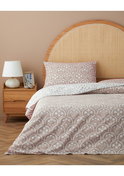 English Home Garden Veil Kolay Ütülenir Tek Kişilik Nevresim Takımı 160x220 Cm Pudra Pudra