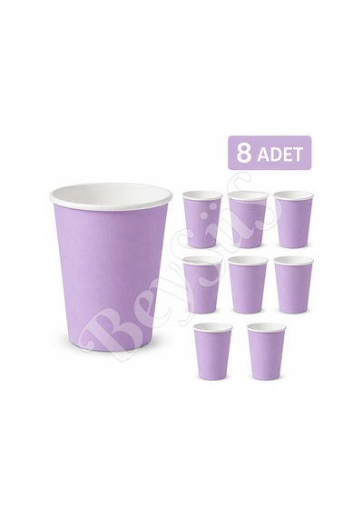 Parti Kağıt Bardak 8li Mor Diğer