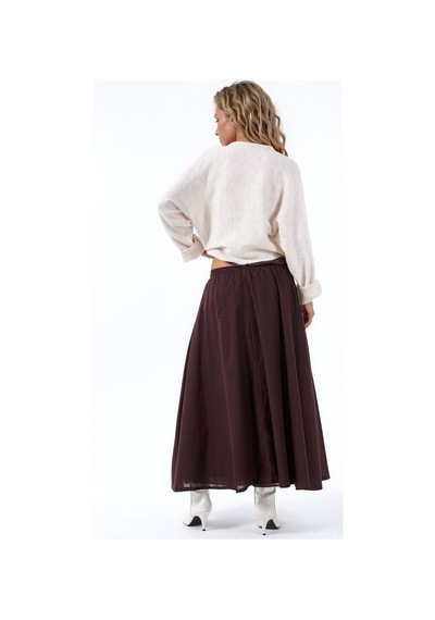 Hiccup Busem Polyester Etek Koyu Mocha Kahve