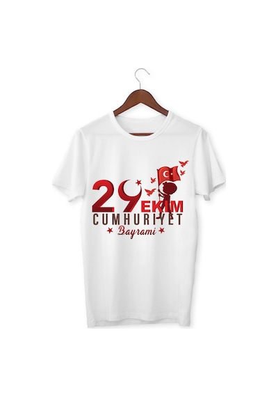 Alpşan Ticaret 29 Ekim Cumhuriyet Bayramı Tişört Beyaz