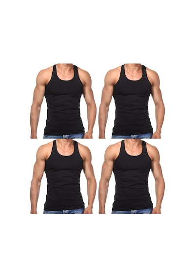 4 Adet Erkek Slim Fit Likralı Penye Sporcu Rambo Atleti 001