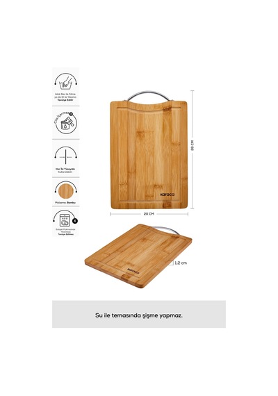 Karaca  Owen Rectangle Small Bambu Kesme Tahtası
