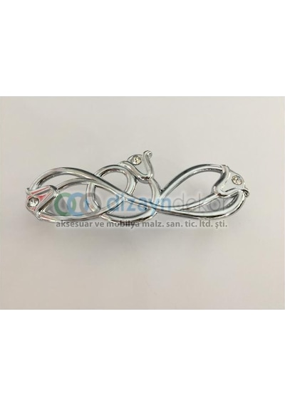 Swarovski Taşlı 128 Mm. Krom
