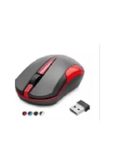 Büro Ev Ofis Bilgisayarı İçin Kırmızı 2.4ghz 1600dpı Kablosuz Mouse Diğer