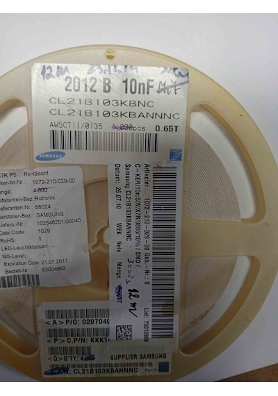 Cl21b103kbnc 10nf 50v 805 Kondansatör 1000 Adet